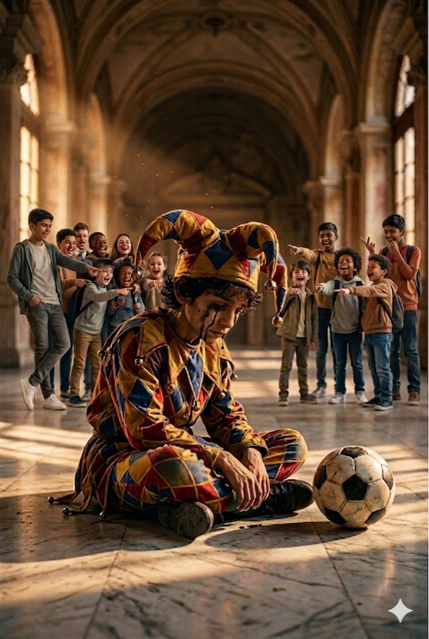 The Court Jester — real-life render