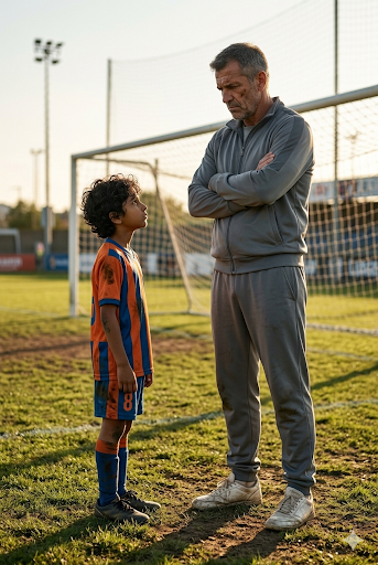 Conversation on the Sidelines — real-life render